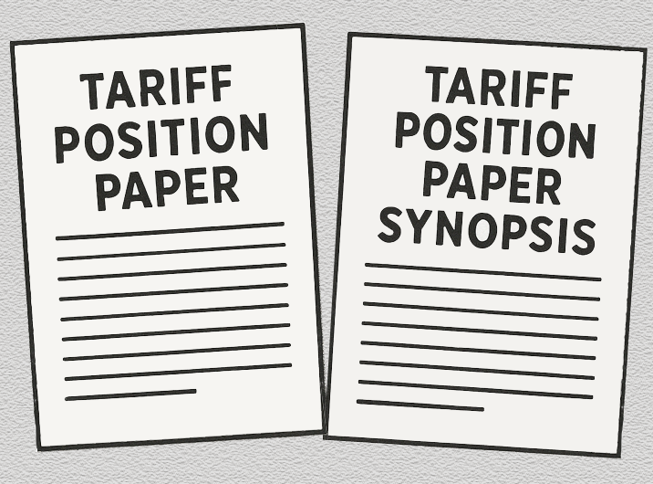 tariff position paper